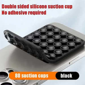 Silicone Mobile Phone Fixing Suction Cup Double Sided Fixed Pad Car Mounted Bracket Phone Case Universal Anti Slip Suction Cup