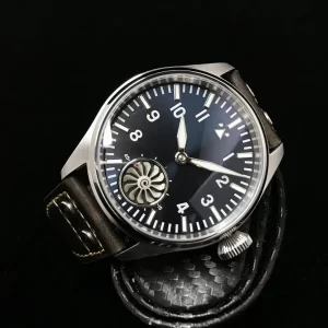 Hruodland 2025 New Men's Mechanical Watch Seagull ST3620 Retro Pilot 43MM Bgw-9 Luminous Sapphire Crystal Turbine Reloj Hombre